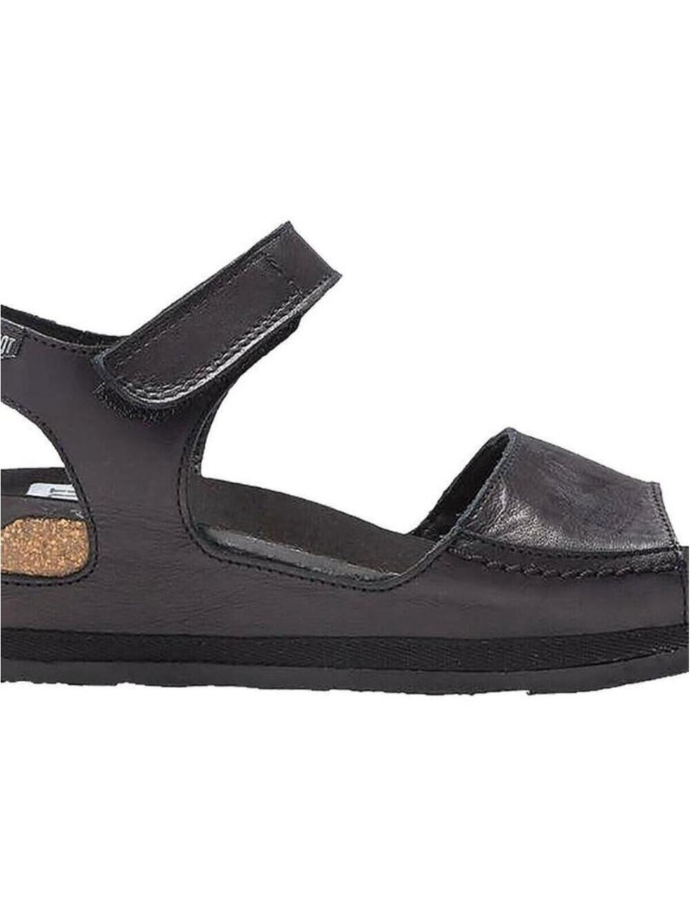 ON FOOT Cynara Black Leather Comfort Espadrille Sandals Women 39 US 8-8.5